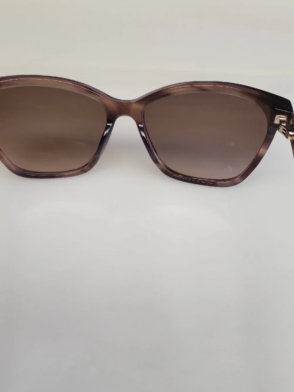 Carolina Herrera Brown Cat-Eye Sunglasses with Brown Lenses